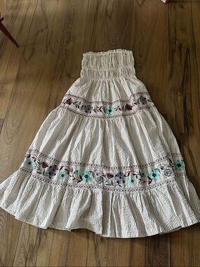 Free People strapless maxi dress
